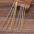 3mm*12.5cm  15cm Long Straight Metal Hair Sticks With Holes on Heads Iron Hair Forks Hairpins for DIY Bun Head Hair Accessories