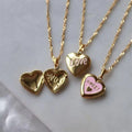 Fashion Cute pink Jewelry Necklace Stainless Steel Photo Heart Locket Pendant Necklace