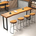 Hot Sale High Top Desk Metal Iron Bar Table and Chair