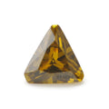 Wholesale Gemstone Peridot Color Triangle Shape Cubic Zirconia Stone for Jewelry Custom