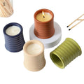 TC08 300ml Matte Ceramic Scented Candle Jars Candle Vessels Colored Ceramic Candle Holder