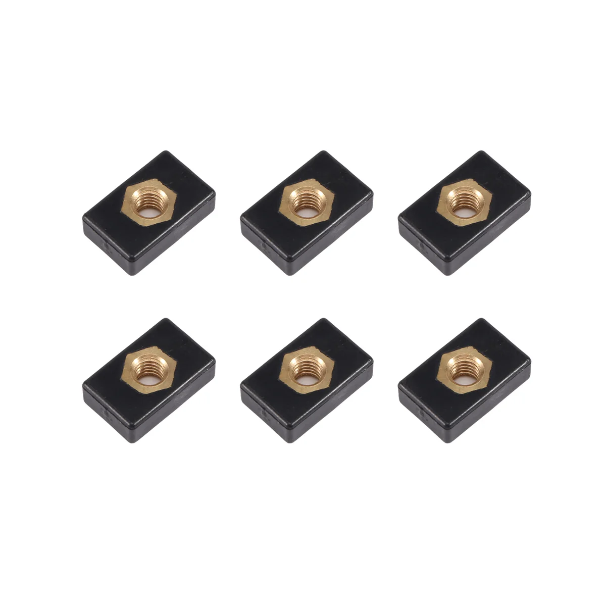M6 Copper Sliding Nut Side Mount Slide Track Rail Fishing Rod Pole Holder Mounting Base T Slot Nut for Kayak Boat Canoe