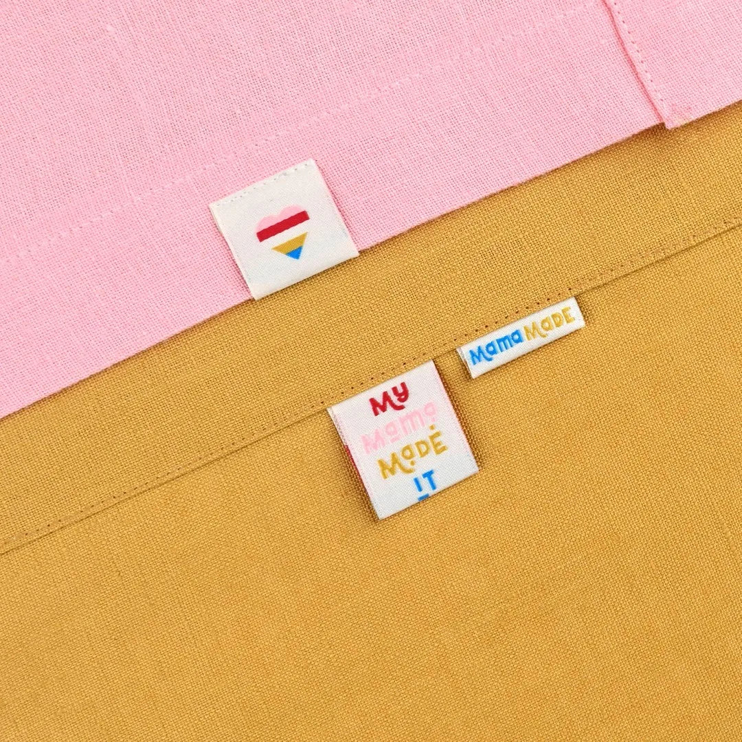 Wholesale Custom Woven Labels for Clothes Garment Labels Print Own logo Design Clothing Labels Tags
