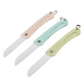 Factory Directly Supply Durable Ceramic Folding Vegetable Paring Fruit Knife PP Plastic Handle 3.5 Inch Eco-Friendly Kitchen