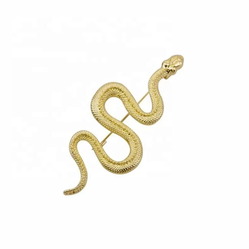 New Arrival Animal Brooch Pin Vintage Metal Snake Brooch Delicate Suit Coat Accessory Pin for Men and Women