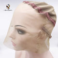 360 for Lace Frontal Wig Cap with Adjustable Feature Light Brown European Remy Hair Small Size Made From Premium Human Hair