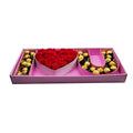 Paper Cardboard Heart Sweet Strawberry I Love You Letter Shaped Gift Box for Flower Chocolate