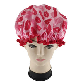 QUIET GIRL High Quality Sexy Shower Caps Low MOQ Large Enough Elastic Double Layer Satin Shower Cap