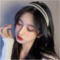 New Summer Fashion Jewelry Accessories Big Pearl Headband Crystal Chain Hair Jewelry Diadema De Perlas De Cristal