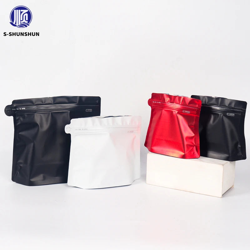 150g Hot Sealing Aluminum Foil Coffee Bag Valve Zipper Empty Zip Lock Matt Matt for Food for Gravure Printing Industrial Use