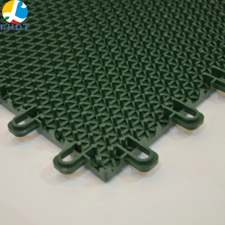 LHDT  Custom Temporary Outdoor Flooring Court Safe for Kids Roller Hockey Sports