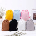Recyclable Custom Printed Luxury Logo Light Weight Natural Cotton Gift Packaging Drawstring Pouch