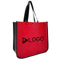 Custom Eco-Friendly Reusable PP Laminated Non-Woven Tote Shopping Bag with Lemon Pattern Button Closure Waterproof for Gift Use