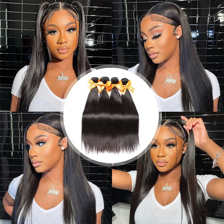 8-32 Inch Natural Wave Hair Bundles Human Hair Vendor 100% Bulk Real Cheap Bone Straight Natural Mink Brazilian Hair Bundle MegaBDM