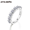 Fine Jewelry D Color VVS Heart Cut Moissanite 925 Sterling Silver Wedding Engagement Ring for Women With Gra Certificate