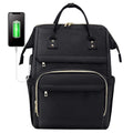 2024 Stylish Watertight Casual Dayback Laptop Backpack Polyester School Backpack with USB Charging Port