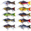 12cm 16g HENGJIA 3D Printing Jointed Swim Baits Multi Section Abs Plastic Hard Bait Fishing Lure Jerkbait Fish