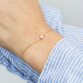 EManco Wholesale 5mm Pearl Diamond Bracelet Minimalist 316l Stainless Steel 14K Gold Plated for Women