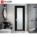 PA Modern Design Aluminum Waterproof Frosted Models Toile Bathroom Door With Glass Panel