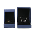 Luxury Necklace Wholesale Jewelry Packaging Boxes a Set Jewelry Gift Box Wiredrawing Design Pu Leather Ring Jewelry Case
