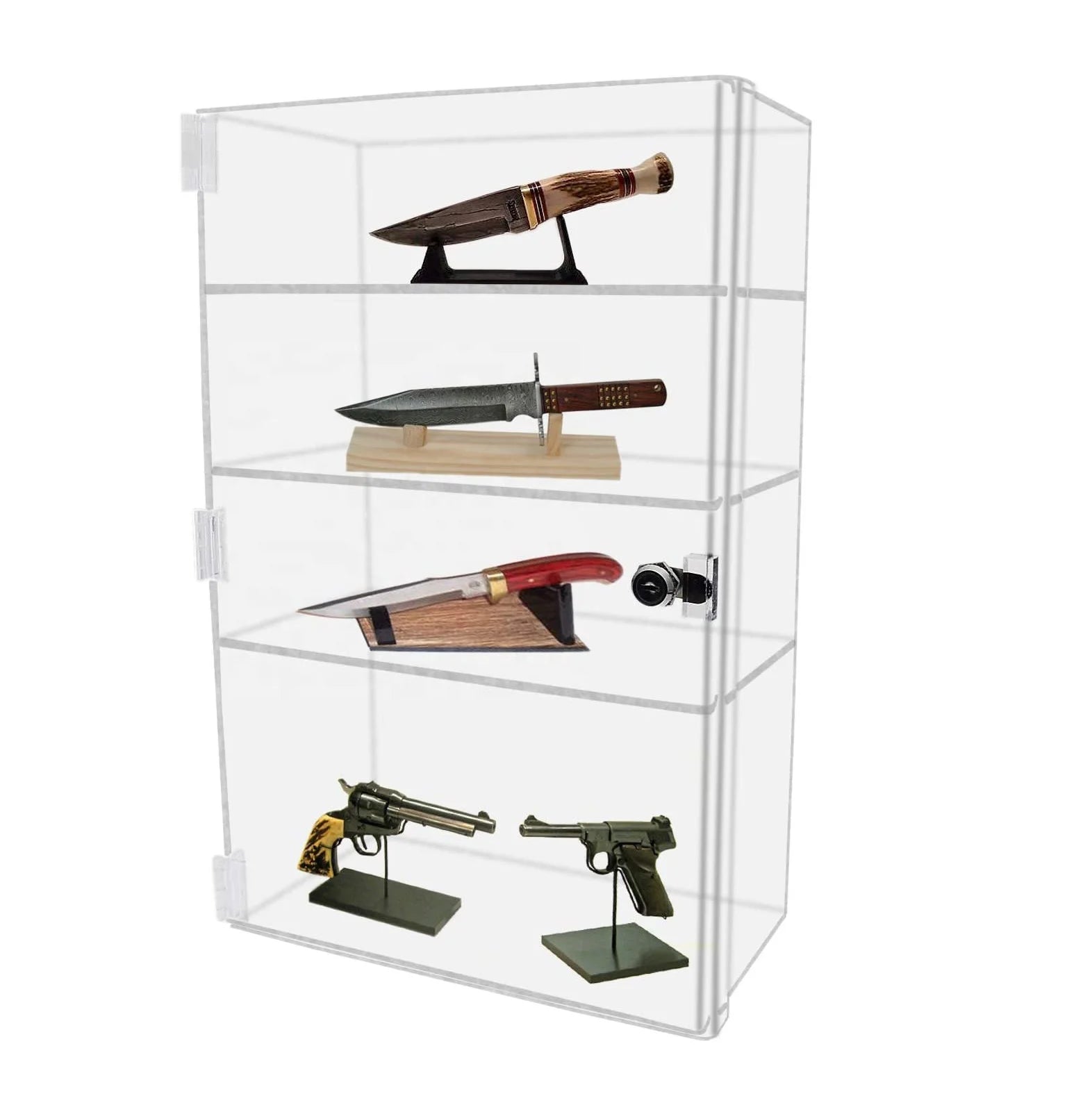 Manufacturer Factory Supplier Acrylic Display Cabinet With Lock - Rectangular Locking Clear Acrylic Display Case