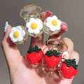 New Style Children Hair Clips Kids Sweet Fruit Hair Accessories Fashion Acrylic Hair Claw Clip for Girls