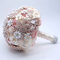 A058  Hot Sale Luxury Artificial Flowers Wedding Bouquet Bridal Silk Flowers Bouquet With Artificial Diamond