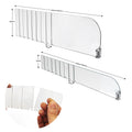 Hookei Clear Acrylic Pharmacy Shelf Divider Custom Size Adjustable Magnetic Shelf Divider for Supermarket
