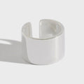 Personalized Thick Simple Custom Jewelry S925 Sterling Silver 13mm Wide Open Adjustable Rings for Women
