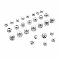 316 Stainless Steel Spacer Beads with Rhinestones Colorful Loose Beads for Bracelet & Necklace Jewelry DIY Findings & Components