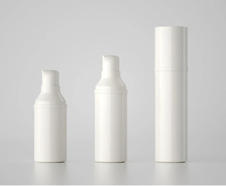 Promotional High Quality Luxury White Color Cosmetic Serum 30ml Eco Friendly Airless Foam Pump Bottle PP Plastic Silk-screen