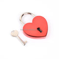 Ivoduff Metal Red Electroplating Color Love Padlock Heart Shape Lock With Key for Lovers
