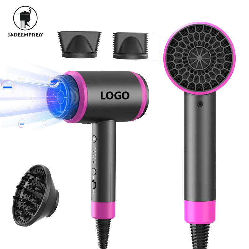 2025 Professional 1800W High Speed Ionic Hair Blower Dryer Adjustable One-Step Electrical Blow Dryer for Travel for Hotels