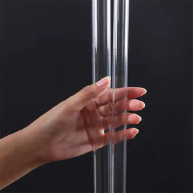 JR Glass Custom Large and Small Diameter clear Borosilicate Glass Tube