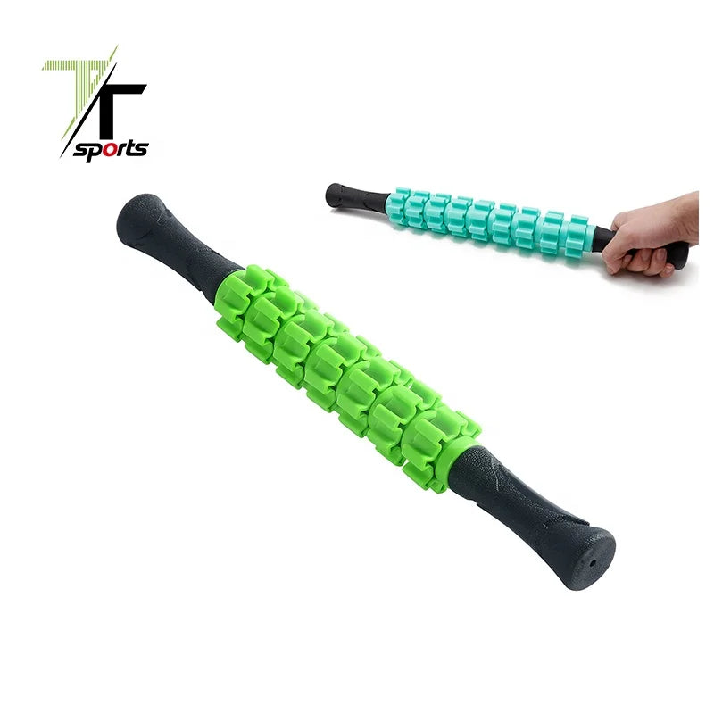 TTSPORTS Yoga Fitness Fascia Muscle Roller Deep Massage Relaxation Roller Yoga Gear Stick