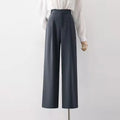 S-XL Wide Leg Suit Pants Straight Leg Slimming Casual Pants