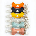 Cute Cartoon Style Eco-Friendly Interactive Pet Dog Rope Tug Toy Bone Biting Puppy Dog Toys for Aggressive Chewers