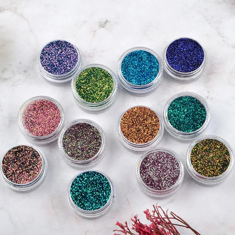 Cosmetic Grade Face and Body Loose Glitter Private Label Pigment Color Changing Eyeshadow Customizable Powder for Eye Makeup