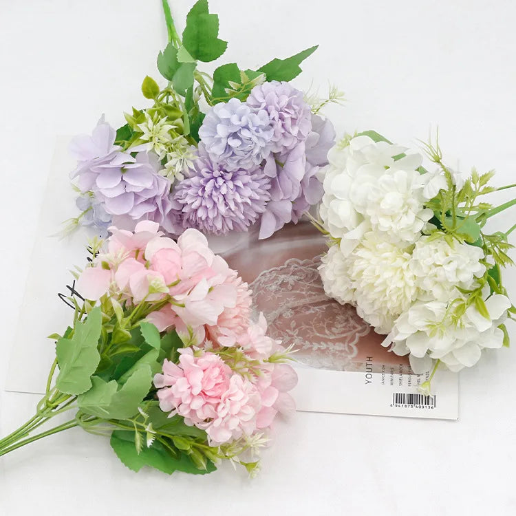 Hot Selling Wedding Hydrangea Wedding Supplies Artificial Flowers Wholesale