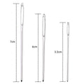 15-Piece Steel Knitting & Sewing Needles Set Large-Eye Blunt Yarn 3 Sizes (5.2 cm 6 cm 7 Cm) Fashion Clear Bottle Needlework