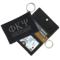 Personalized Custom Laser Engraved Leatherette Card Holder Fashion Women Gift Pu Leather Attachable Keychain Wallet