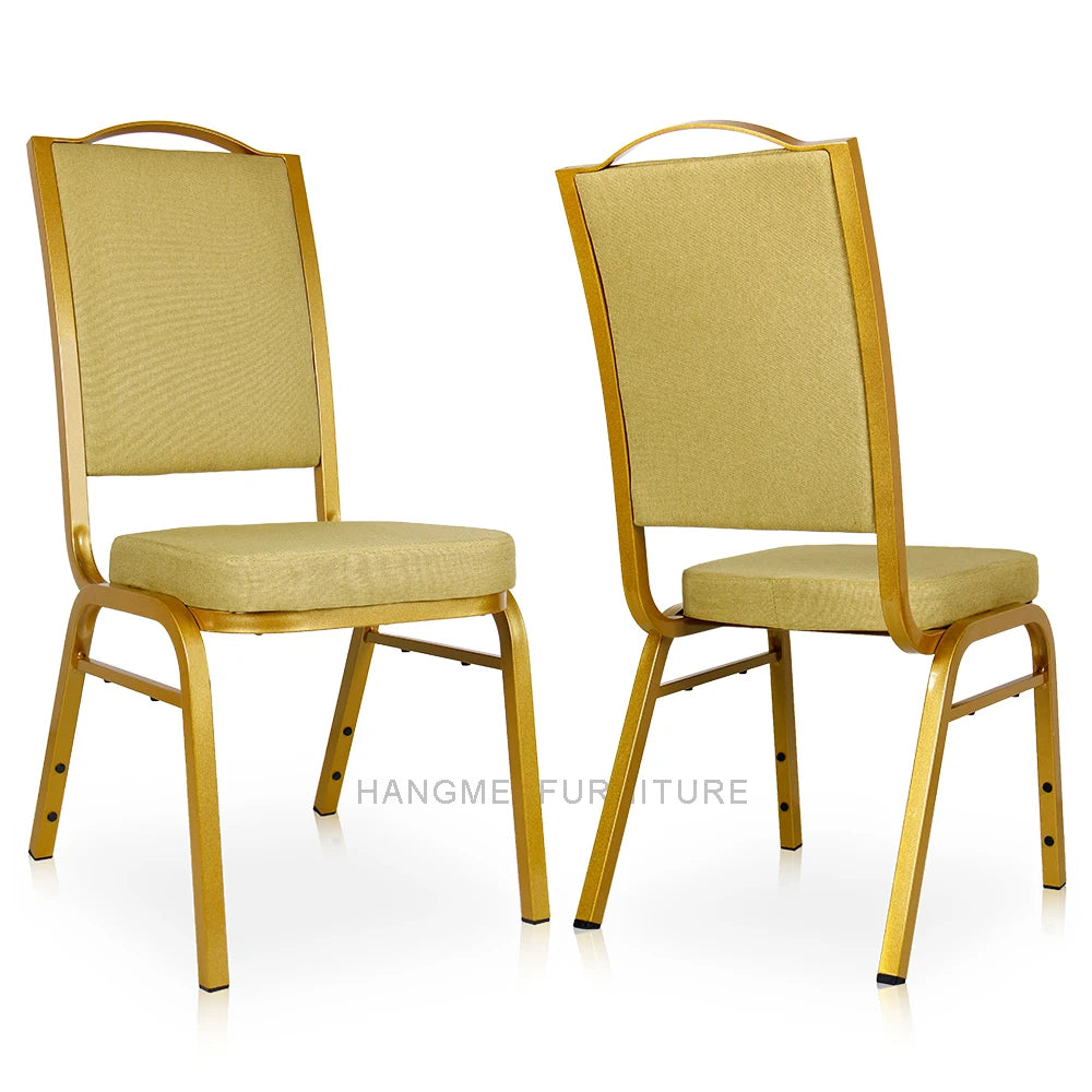 Wholesale Hotel Party Stackable Linen Upholstered Padded Wedding Events Banquet Hall Chair