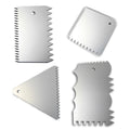 Fancy Scraper Cake Decoration Scraper Aluminum Tooth Scraper Baking Decoration Tool  Baking Tools and Equipment Cake Decoration