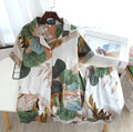 Fashion New Customized Comfortable Casual Multi Color Tie Dye Knit Pyjamas Set