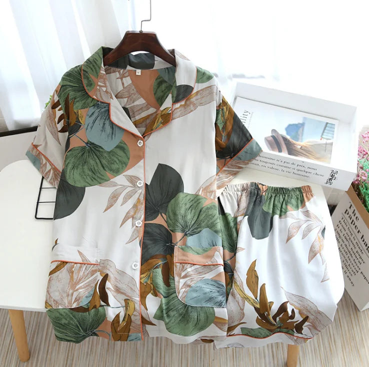 Fashion New Customized Comfortable Casual Multi Color Tie Dye Knit Pyjamas Set