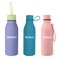 Hot Sales Gift Custom Stainless Steel Travel Office Insulated Rubber Paint Creative Sports Water Bottle with Handle Rope