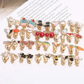 Japan Korea Popular Simple Earrings Accessories Fashion Generous Pearl Earrings Cartoon Geometric Earrings Gifts for Women