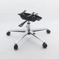 Modern Design Five Star Foot Aluminum Alloy Base Office Chair with Wheels Chrome Polished for School and Outdoor Use