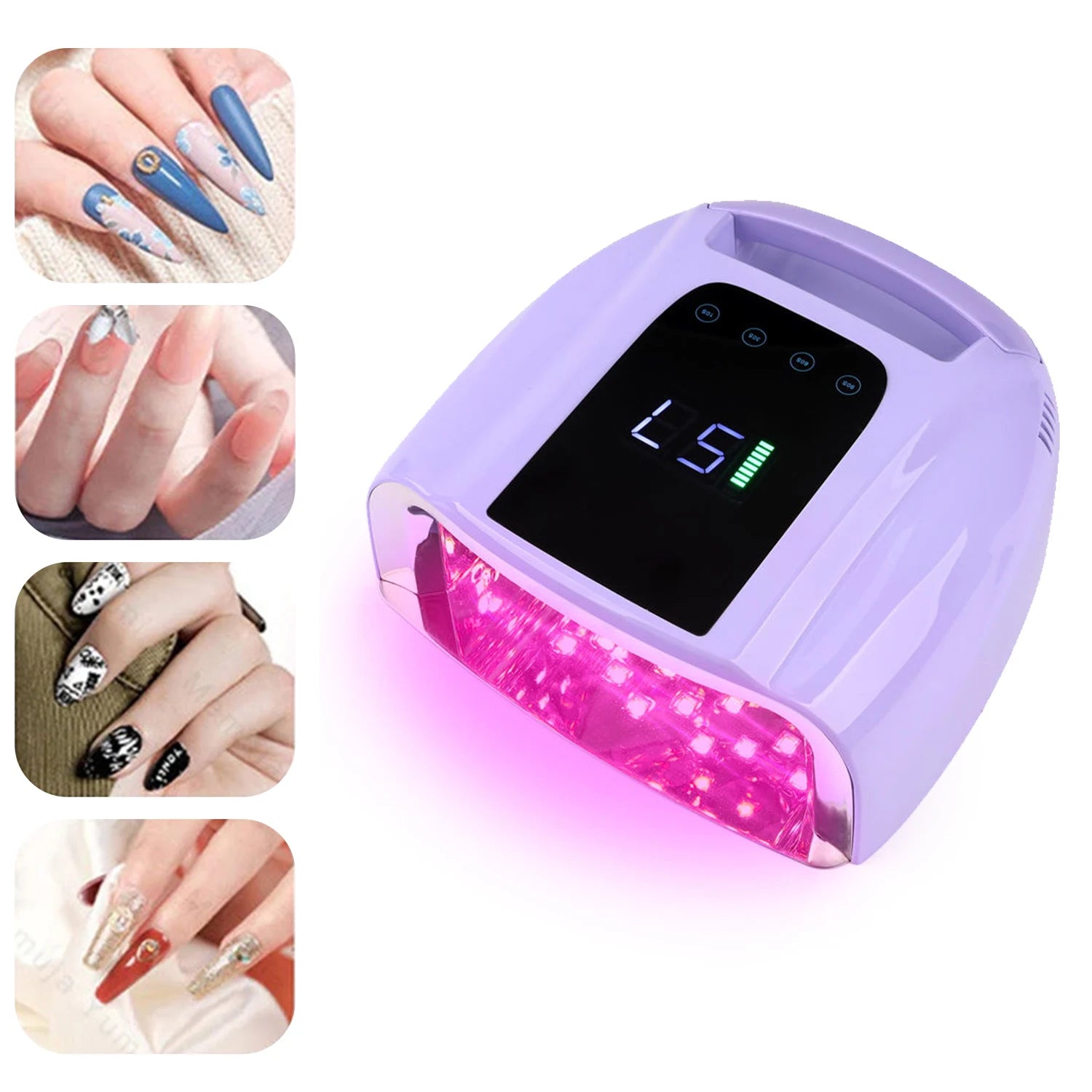 15600mah Professional Gel Polish Led Nail Dryer Lamp 96w Lampes Uv Nails Rechargeable Cordless Nail Lamp