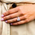 Luster Jewelry 10/14k Solitaire Wedding Gold 18k Yellow Radiant Moissanite Diamond Ring for Women